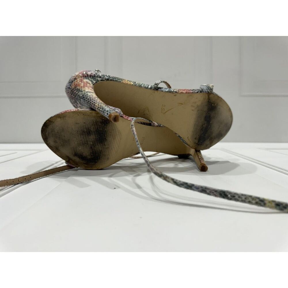 Steve Madden Multi Color Carrson Snake Skin Heels Size 9.5M - Picture 3 of 10